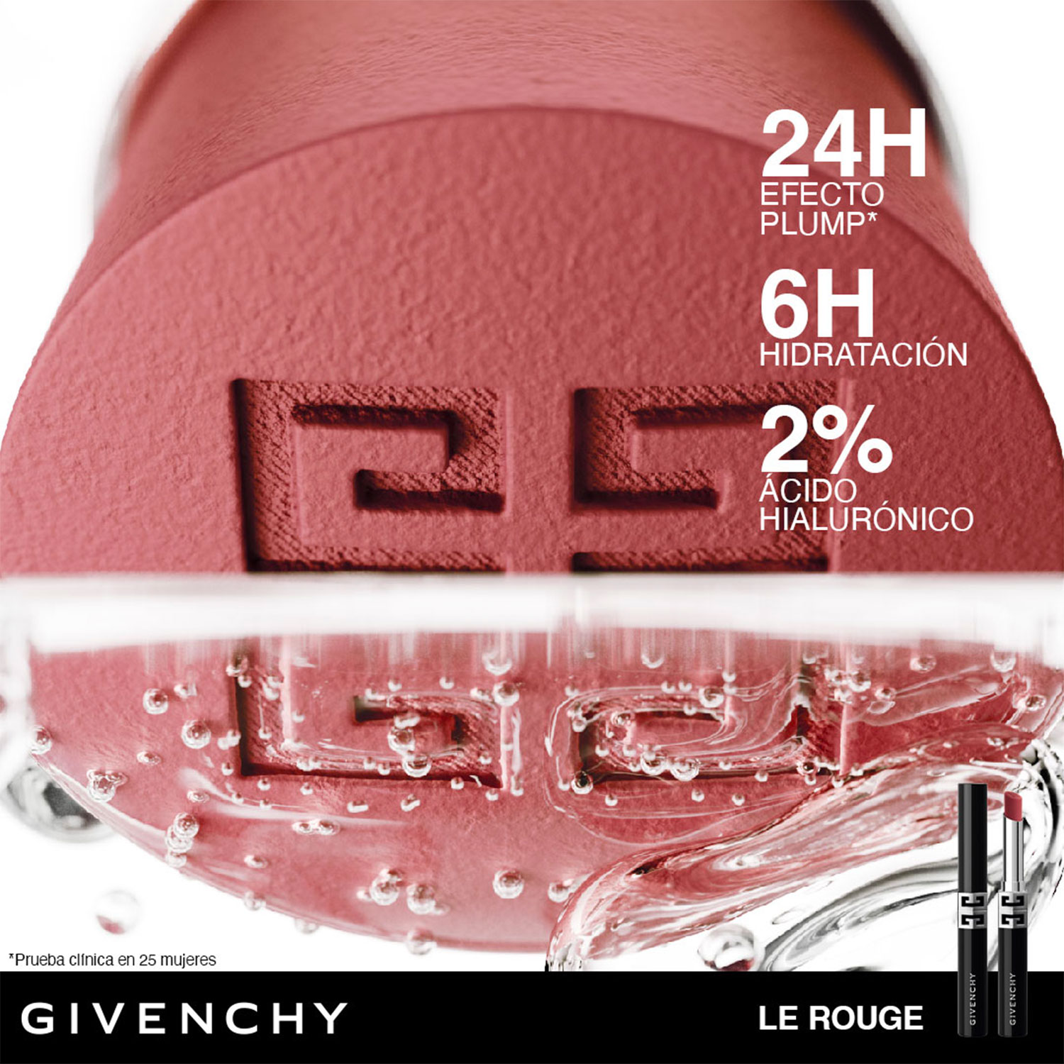 LE ROUGE VELVET MATTE (LABIAL MATE DE LARGA DURACIÓN CON EFECTO VOLUMINIZADOR)